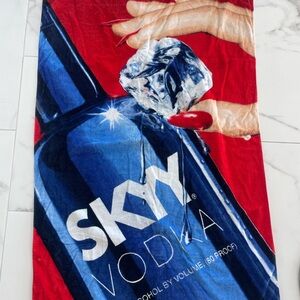SKYY Vodka Red and Blue Beach Towel
